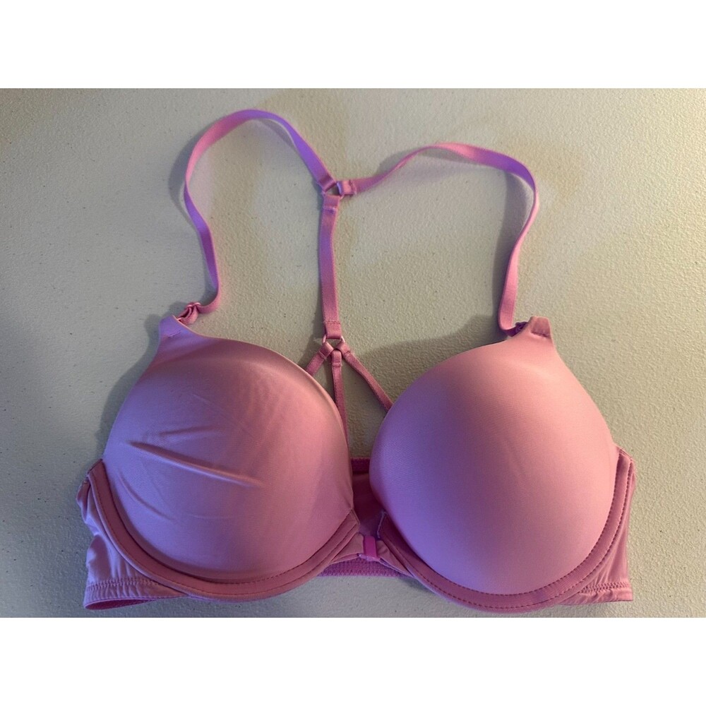 Victoria's Secret PINK Bra Very Sexy Push-Up 34C Strappy Front Closure